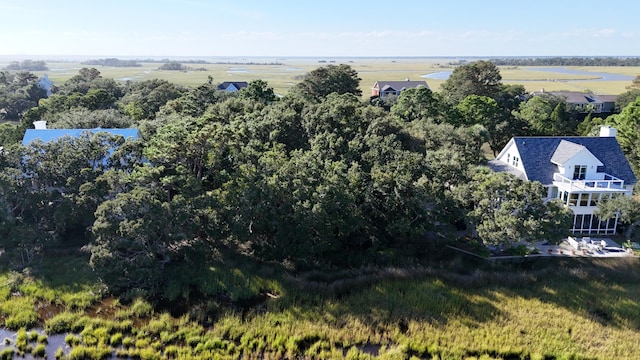 aerial view with a rural view