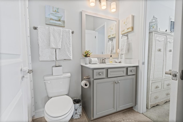 403 Cool Bend Ln, Summerville, SC 29486 - bathroom featuring toilet, vanity, and tile patterned flooring