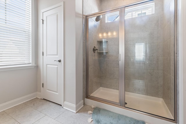 403 Cool Bend Ln, Summerville, SC 29486 - full bathroom with baseboards, tile patterned flooring, and a stall shower
