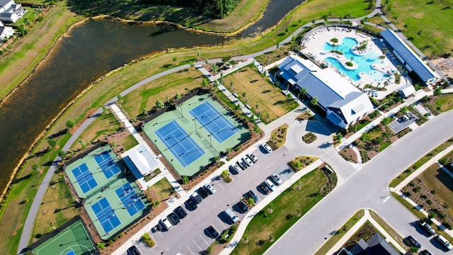 403 Cool Bend Ln, Summerville, SC 29486 - bird's eye view of a large body of water and a pool area