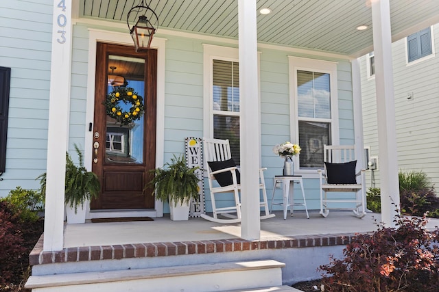 403 Cool Bend Ln, Summerville, SC 29486 - property entrance featuring a porch
