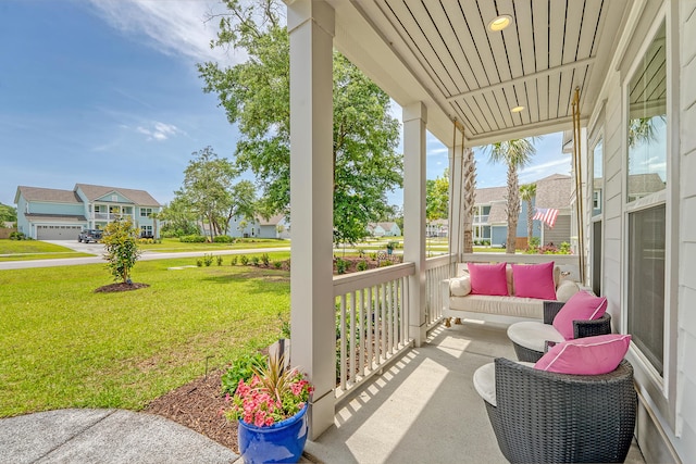 3173 Hugh Bennett Dr, Johns Island, SC 29455 - balcony featuring a porch and a residential view