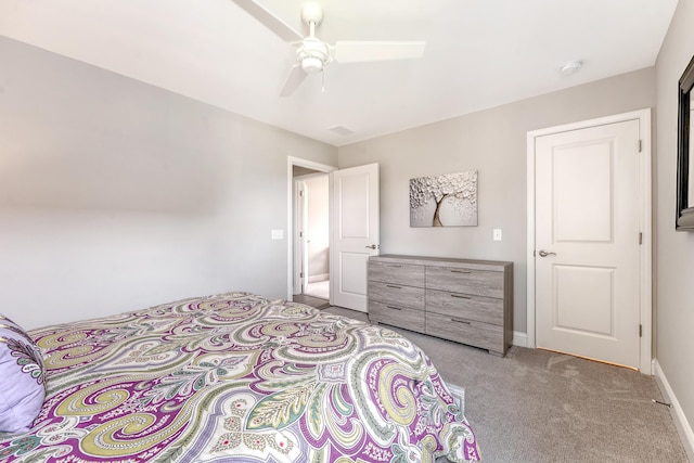 3173 Hugh Bennett Dr, Johns Island, SC 29455 - bedroom featuring light colored carpet, ceiling fan, and baseboards