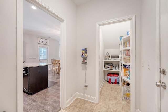 hall with baseboards