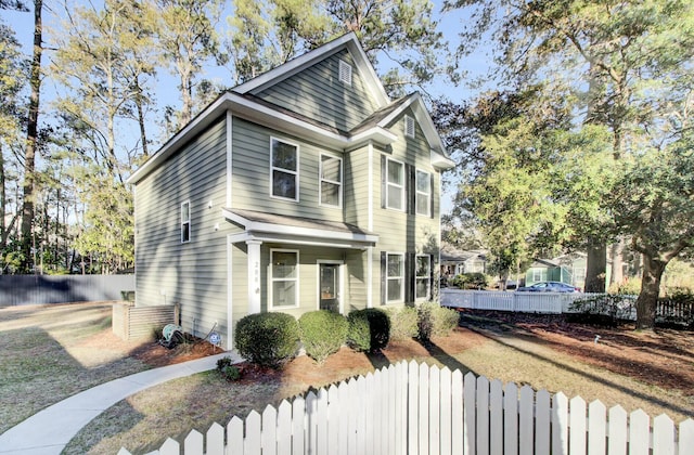 view of front of property