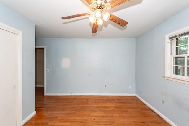 2320 Wofford Rd, Charleston, SC 29414 - empty room featuring a ceiling fan and wood finished floors