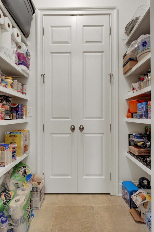 view of pantry
