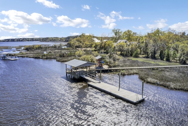 dock with a water view