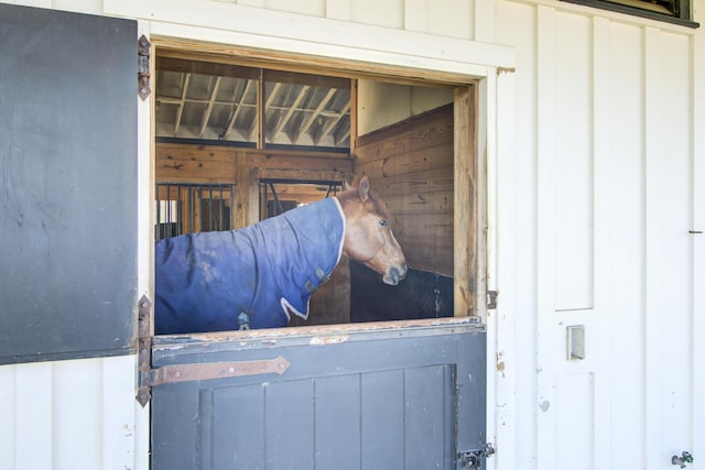 view of horse barn