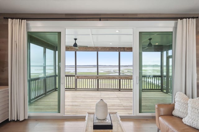 1568 E Ashley Ave, Folly Beach, SC 29439 - sunroom / solarium with a water view