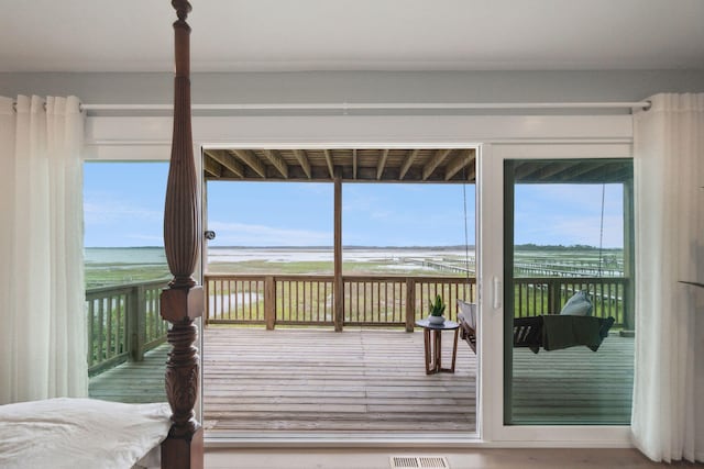 1568 E Ashley Ave, Folly Beach, SC 29439 - deck featuring a water view