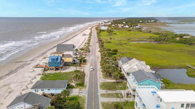1568 E Ashley Ave, Folly Beach, SC 29439 - aerial view of expansive beach