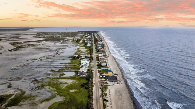1568 E Ashley Ave, Folly Beach, SC 29439 - aerial view at dusk of view of water and beach