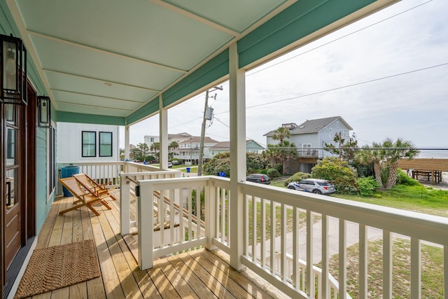 1568 E Ashley Ave, Folly Beach, SC 29439 - porch featuring a residential view