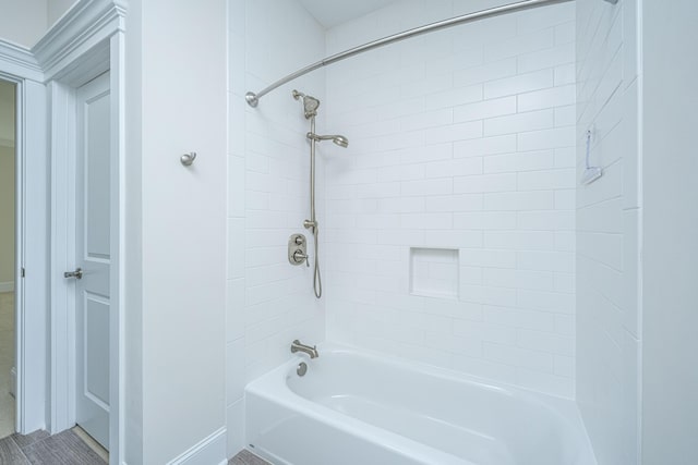 full bathroom with shower / bathtub combination