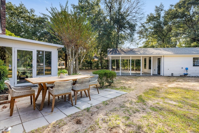 exterior space featuring a patio