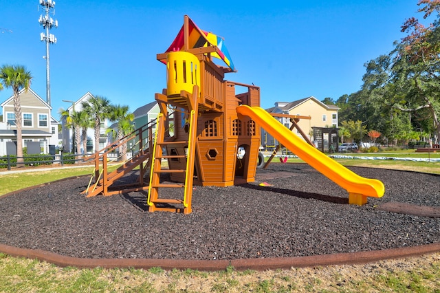 view of jungle gym