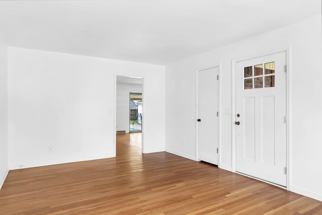 interior space with wood-type flooring