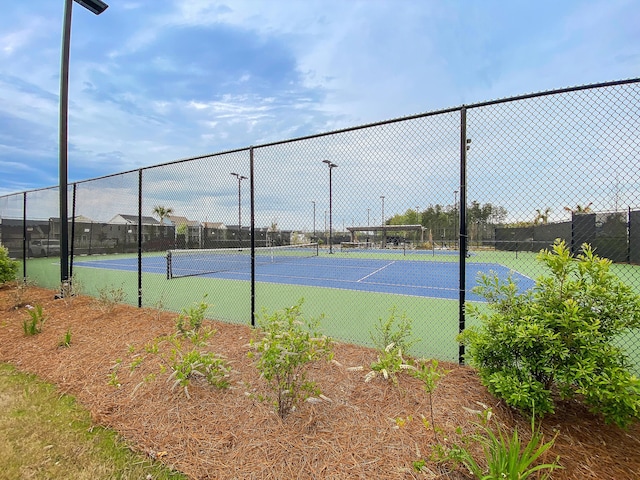 view of tennis court