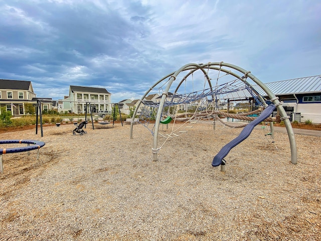 view of jungle gym