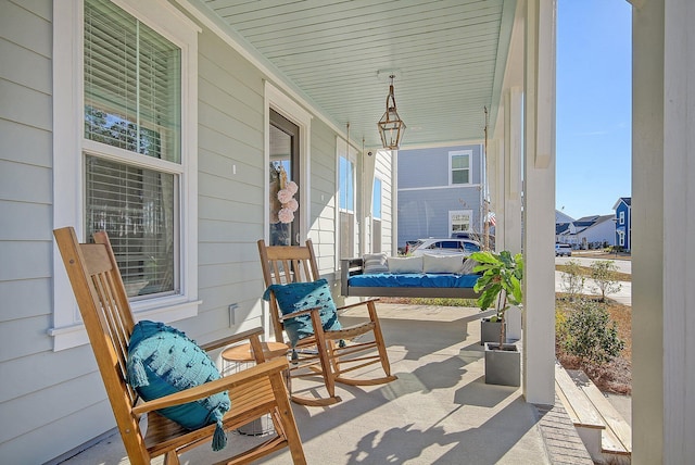 view of patio / terrace with a porch