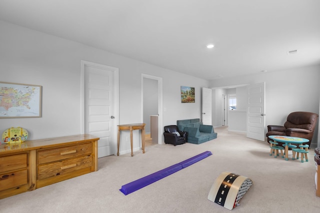 211 Squire Pope Rd, Summerville, SC 29486 - living area featuring carpet floors, recessed lighting, and baseboards
