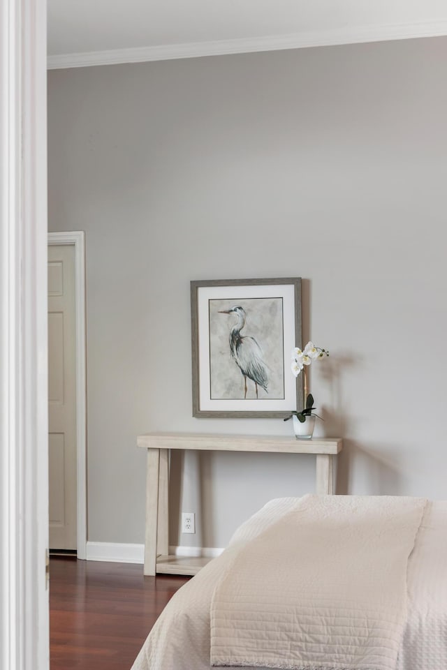 1 King Street 209 & 210, Charleston, SC 29401 - bedroom featuring wood finished floors and ornamental molding