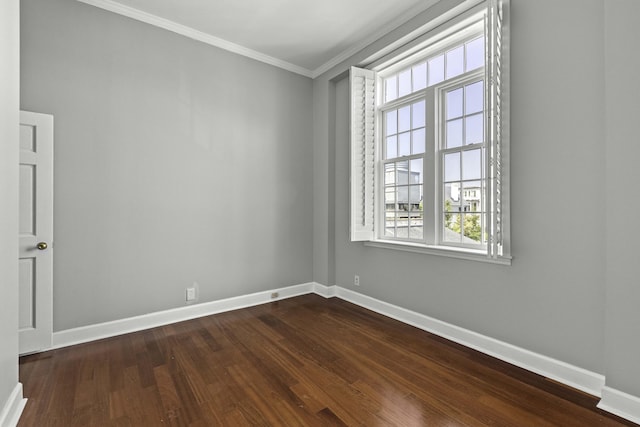 1 King Street 209 & 210, Charleston, SC 29401 - empty room with ornamental molding, healthy amount of natural light, and dark wood finished floors
