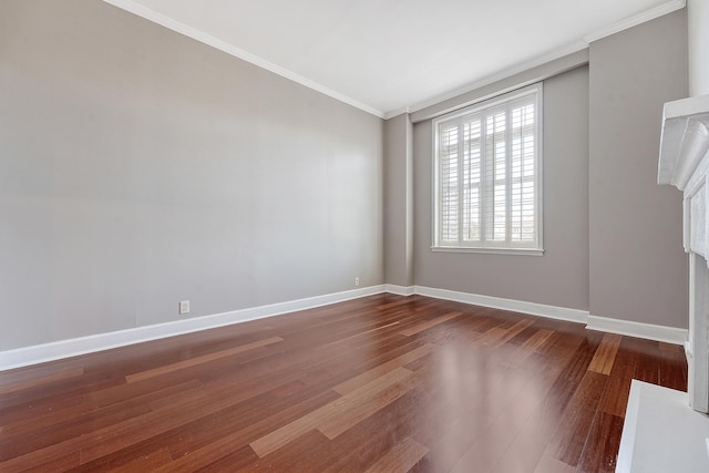 1 King Street 209 & 210, Charleston, SC 29401 - empty room featuring crown molding and dark wood-style flooring