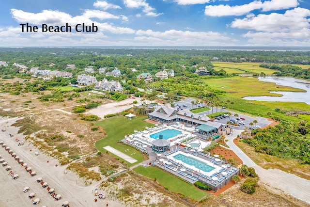 79 Trailing Vine Way, Kiawah Island, SC 29455 - drone / aerial view of a pool area and a large body of water