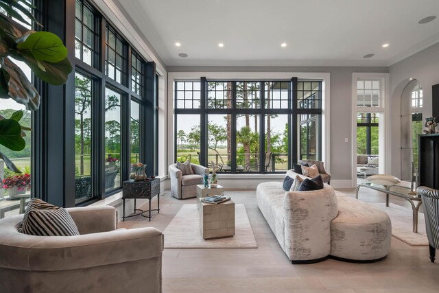 79 Trailing Vine Way, Kiawah Island, SC 29455 - living area featuring ornamental molding and recessed lighting