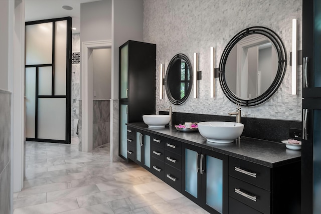 79 Trailing Vine Way, Kiawah Island, SC 29455 - full bathroom featuring double vanity, marble finish floors, and tasteful backsplash