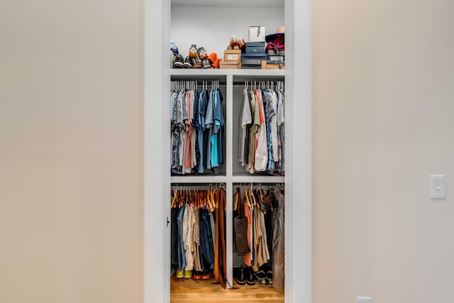 view of closet