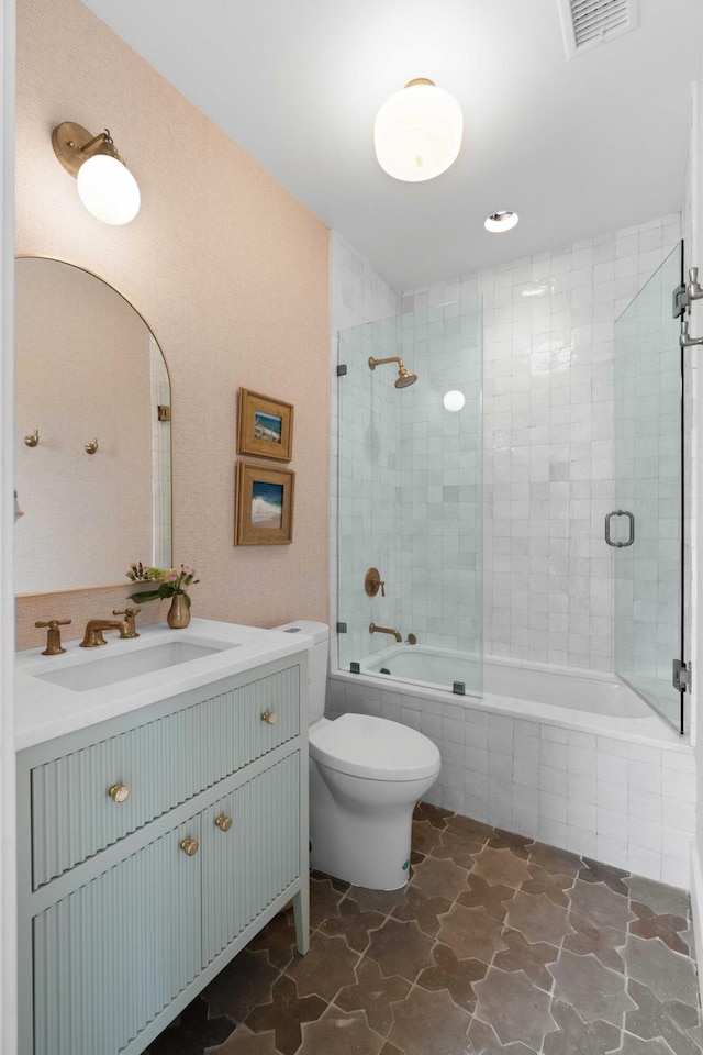 926 Pitt St, Mount Pleasant, SC 29464 - full bathroom with tiled shower / bath, toilet, and vanity