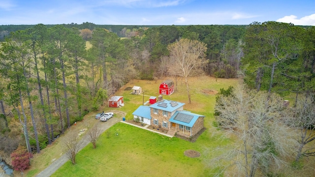 276 S Railroad Ave, Harleyville, SC 29448 - drone / aerial view featuring a view of trees