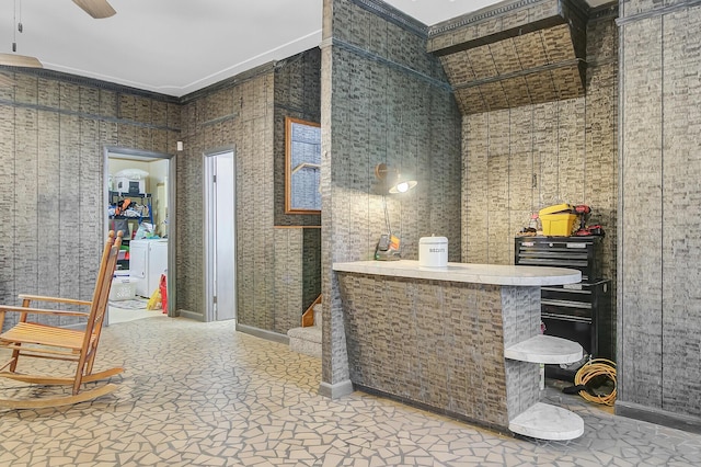 276 S Railroad Ave, Harleyville, SC 29448 - welcome area featuring a ceiling fan