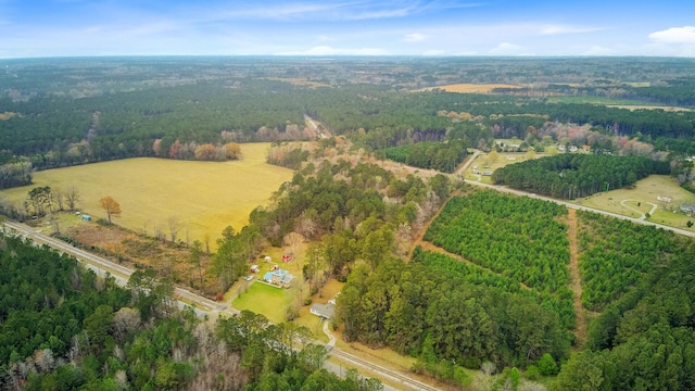 276 S Railroad Ave, Harleyville, SC 29448 - aerial view featuring a rural view and a wooded view