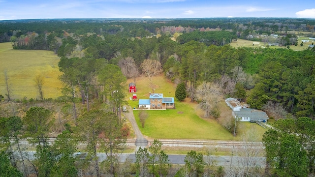 276 S Railroad Ave, Harleyville, SC 29448 - drone / aerial view featuring a view of trees and a rural view