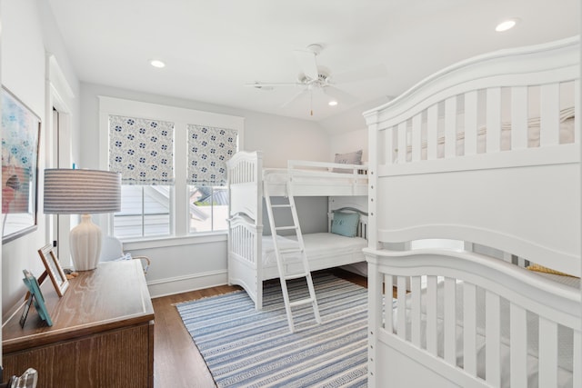 371 Bridgetown Pass, Mount Pleasant, SC 29464 - bedroom featuring wood finished floors, recessed lighting, and ceiling fan