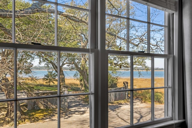 room details with a water view