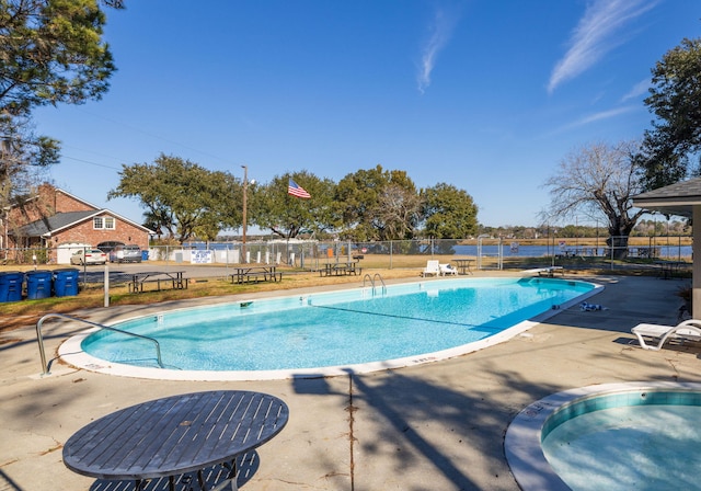 view of pool with a patio area