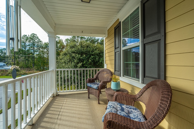 view of balcony