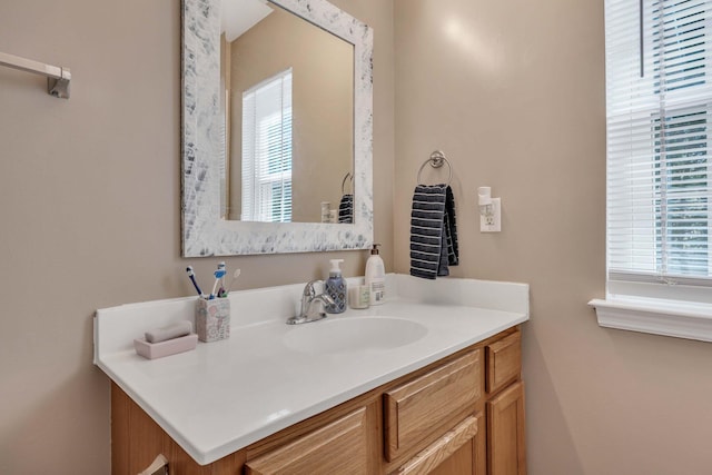 bathroom featuring vanity