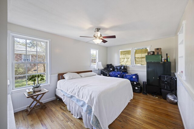127 Ridge Rd, Summerville, SC 29485 - bedroom featuring ceiling fan and wood-type flooring