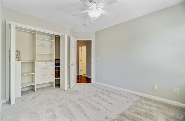2404 Fulford Ct, Mount Pleasant, SC 29466 - unfurnished bedroom with carpet, a closet, and ceiling fan