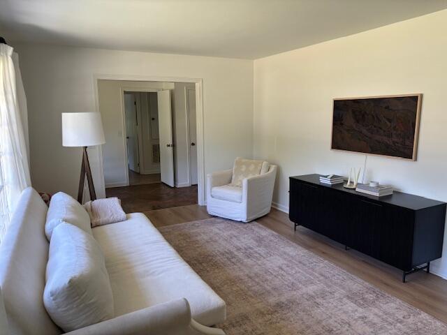 living room featuring wood finished floors