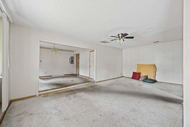 2736 Bonds Ave, North Charleston, SC 29405 - empty room featuring ceiling fan and a textured ceiling