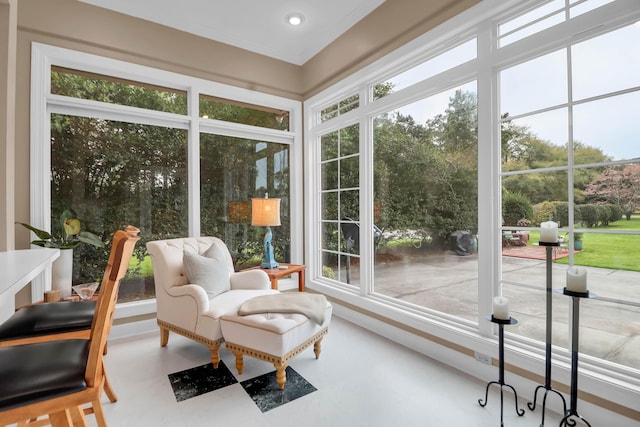 view of sunroom