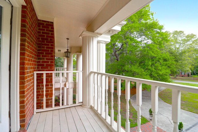 view of balcony