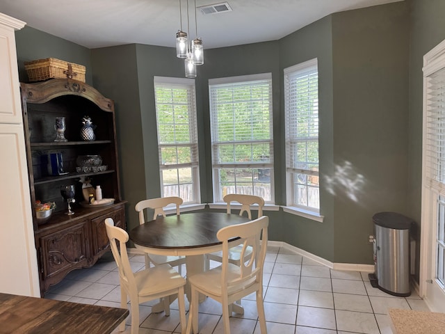 101 Cobblers Glen Ct, Lexington, SC 29072 - dining area with visible vents, baseboards, and light tile patterned flooring